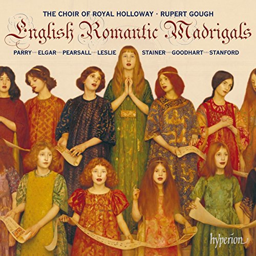 "Album cover featuring a group of women in Renaissance-style dresses holding music sheets."