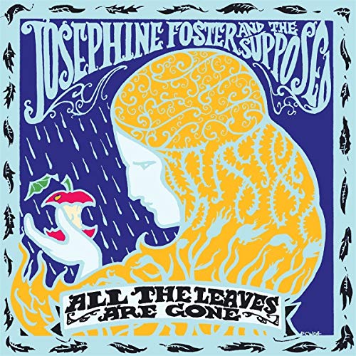 Vinyl record cover: Josephine Foster, stylized faces in yellow and blue.