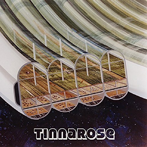 Album cover for Tinnarose featuring abstract architectural illustration and text.