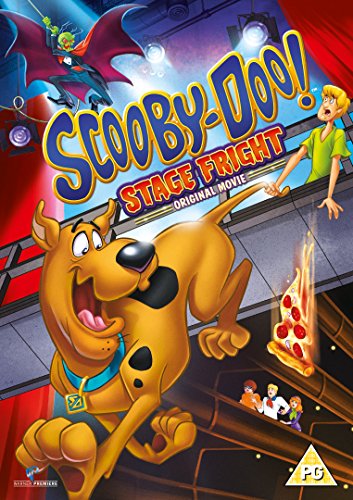 "Scooby-Doo! Stage Fright" DVD cover featuring Scooby-Doo and characters on a theatre stage.