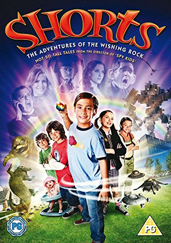 Shorts" DVD cover featuring a group of children and fantastical creatures.