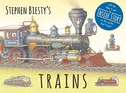 Stephen Biesty's Trains: Cased Board Book with Flaps (Stephen Biesty Series)