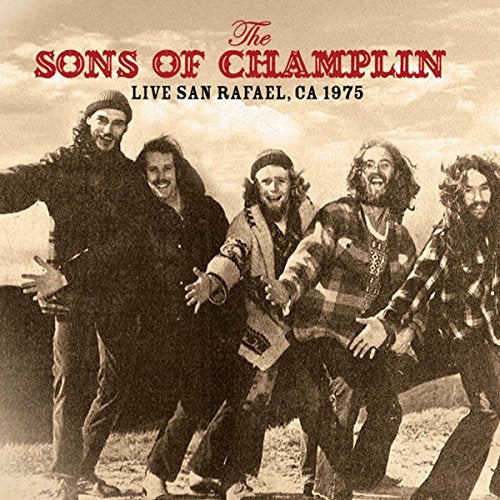 Sepia-toned photo of The Sons of Champlin band from 1975.