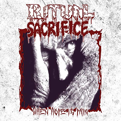 CD cover: dark, textured image of a distressed face with dripping text.