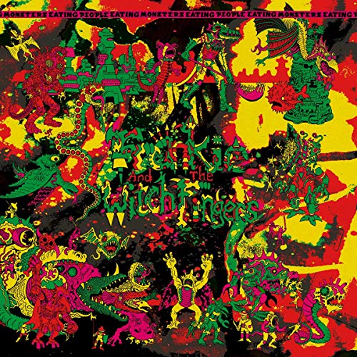 CD cover with chaotic, colorful illustration of monsters and people.