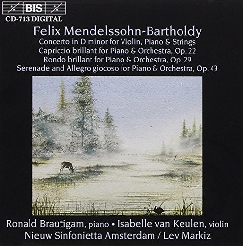 A CD cover featuring a misty forest landscape painting on a black background.