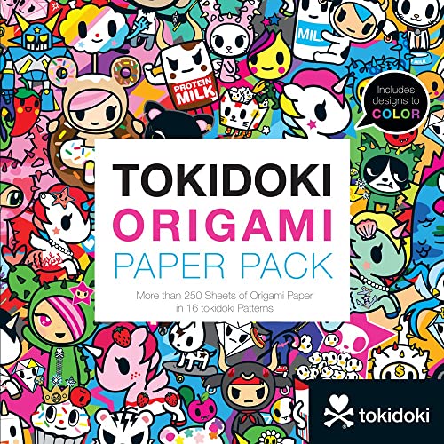 Tokidoki Origami Paper Pack: More Than 250 Sheets of Origami Paper in 16 Tokidoki Patterns (Tokidoki)