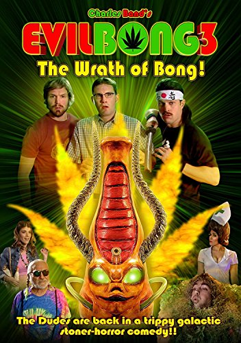 DVD cover for "Evil Bong 3" featuring a monstrous bong and characters.