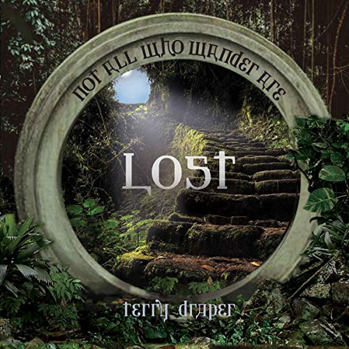 CD cover: stone archway framing a forest path and the word "LOST".