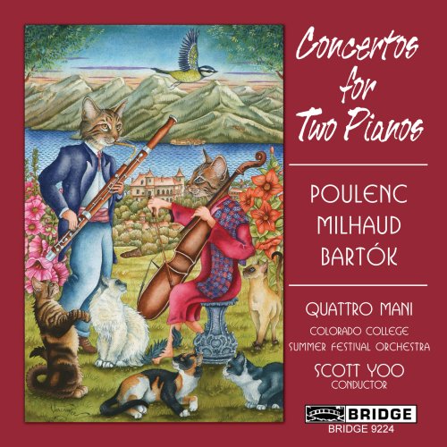 CD cover: anthropomorphic cats playing musical instruments in a landscape.