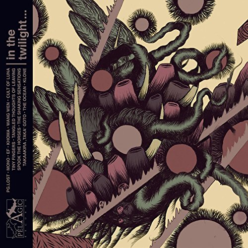 CD cover with abstract, swirling green and maroon plant-like shapes.
