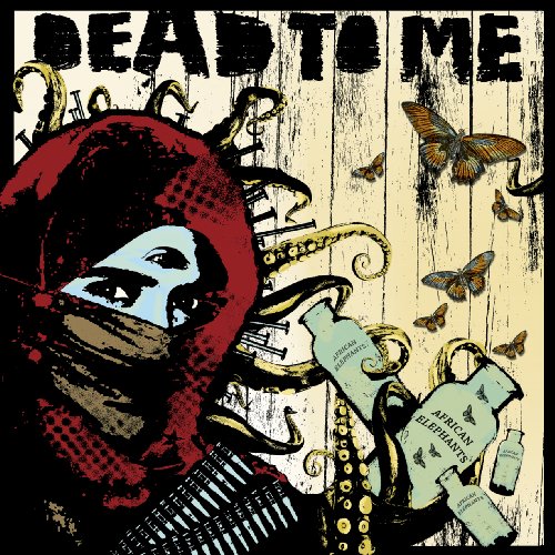 CD cover: red figure, butterflies, octopus, and text “Dead To Me - African Elephants”.