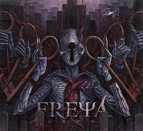 Dark fantasy album cover featuring a skeletal figure with a keyhole face.