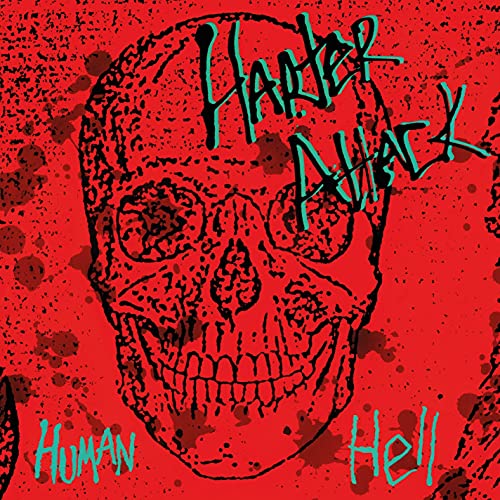 Red and black album cover featuring a skull with dripping paint effect.