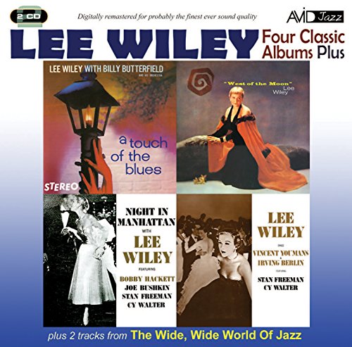 "CD cover featuring four album artworks with 'LEE WILEY' in large blue letters at the top."
