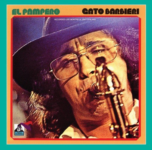 Album cover with a man wearing glasses and a hat playing a saxophone.
