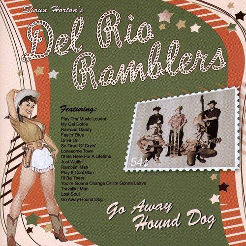CD cover for “Del Rio Ramblers” featuring a woman and musicians.