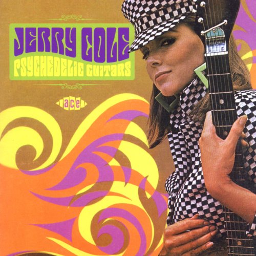 Album cover: Jerry Cole with guitar, psychedelic swirls, checkered hat.