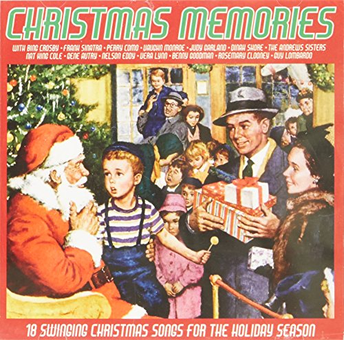 Vintage Christmas CD cover with Santa, children, and gift-giving scene.