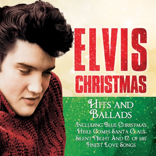 Elvis Christmas CD cover featuring a young Elvis in a red scarf.