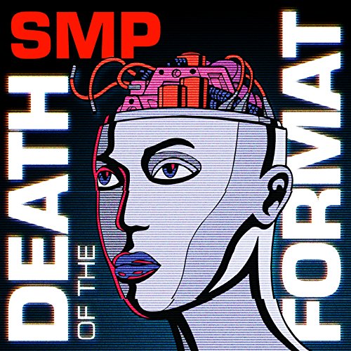 CD cover for SMP’s “Death Of The Format” with glitch art face.