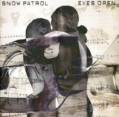 CD cover for Snow Patrol’s “Eyes Open” featuring embracing figures.