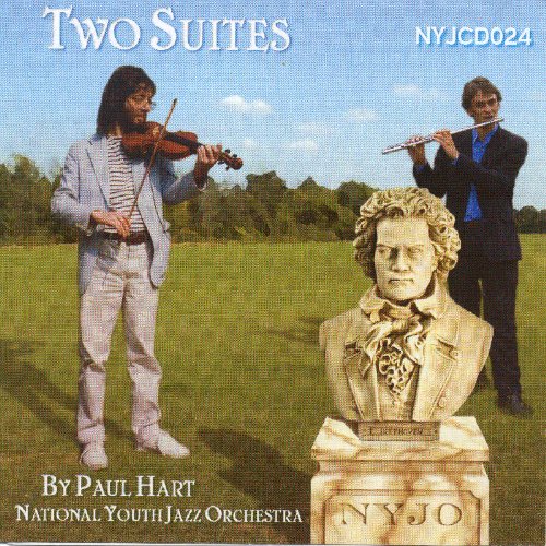 CD cover featuring a Beethoven bust and two musicians playing violin and flute.