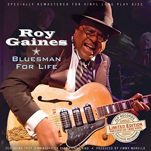 Album cover featuring Roy Gaines playing guitar, wearing a hat and suit.