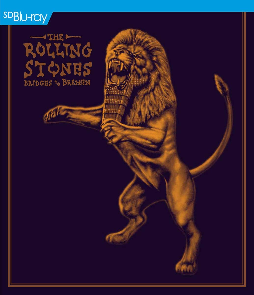"Blu-ray cover featuring a golden lion holding a microphone on a dark background."
