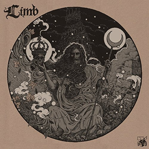 CD cover art: detailed illustration of a crowned, bearded figure with a crescent moon.