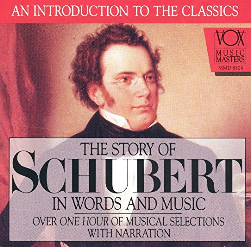 CD cover featuring a portrait of Franz Schubert with title text overlay.
