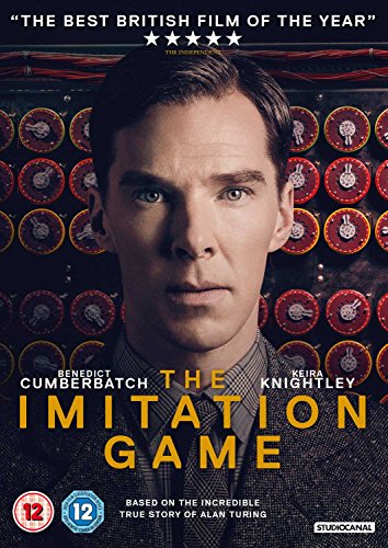 DVD cover for "The Imitation Game" featuring Benedict Cumberbatch’s portrait.