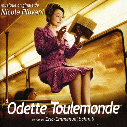 CD cover: woman reading on a bus, film soundtrack by Nicola Piovani.