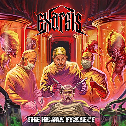 "Album cover art depicting surgeons operating on a patient surrounded by eerie creatures."