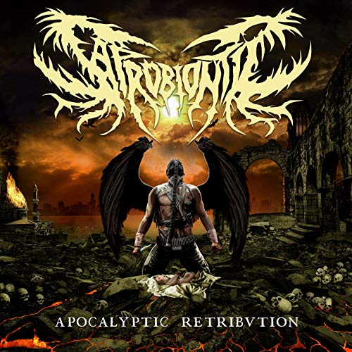 CD cover: dark, apocalyptic scene with winged figure and ruins.