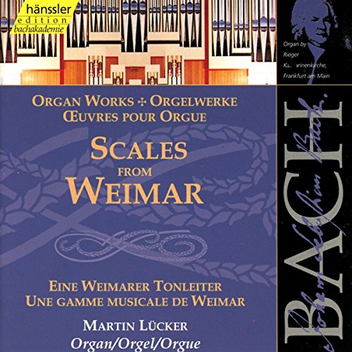CD cover for Bach’s organ scales performed by Martin Lücker.