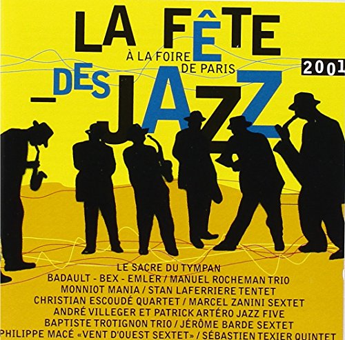 CD cover for “La Fête Des Jazz” featuring silhouetted musicians.