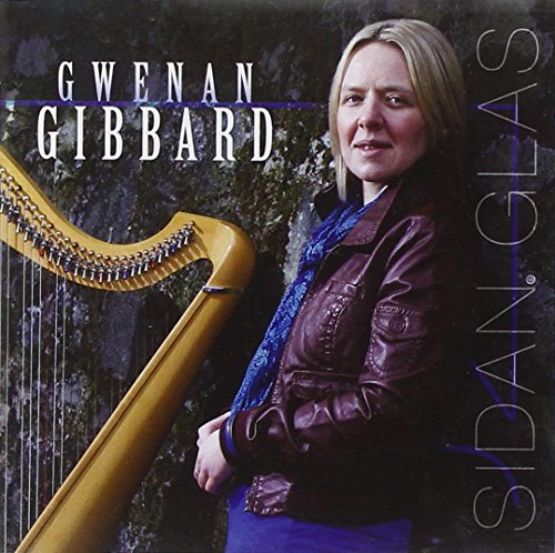 Gwenan Gibbard album cover featuring a blonde woman with a harp.