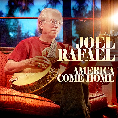 "Album cover featuring a man playing banjo, with title and artist name overlaid."