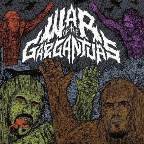 CD cover art featuring monstrous figures and stylized text.