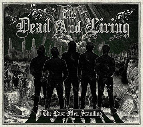 CD cover: silhouetted figures stand before a ruined cityscape.