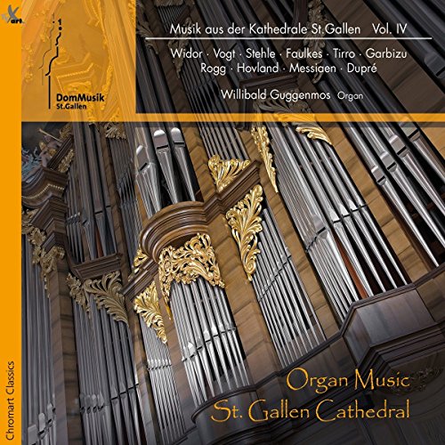 CD cover featuring golden organ pipes from St. Gallen Cathedral.