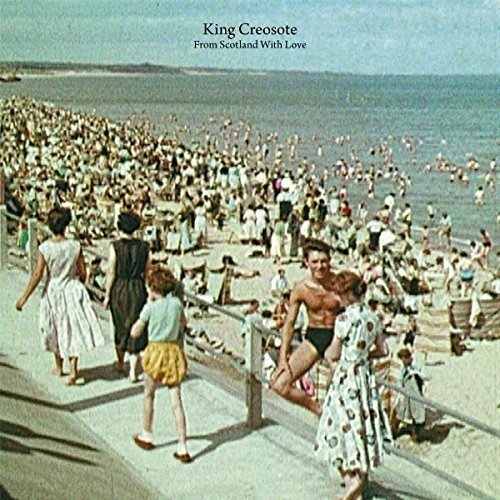 Album cover: crowded beach scene with people, titled "King Creosote.