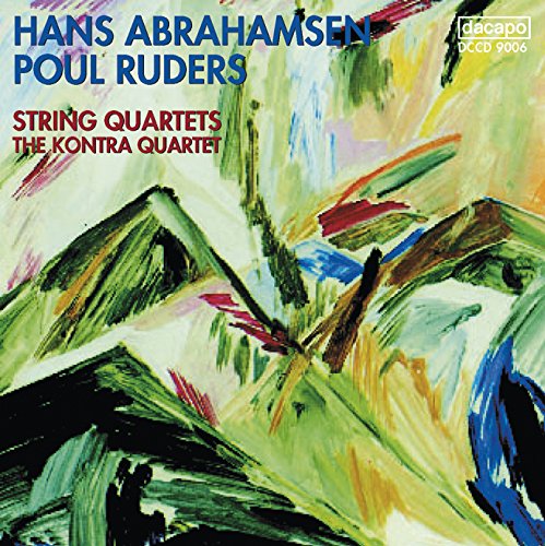 "CD cover with abstract green, blue, and yellow painting and text."