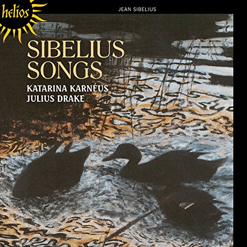 "CD cover featuring two ducks on water with 'Sibelius Songs' title in gold lettering."