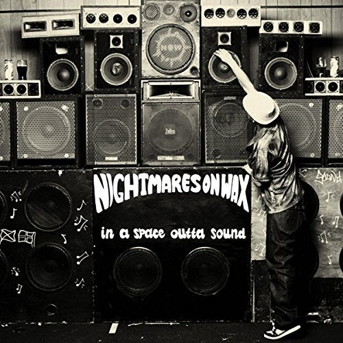 Nightmares On Wax album cover with speakers and a figure adjusting equipment.