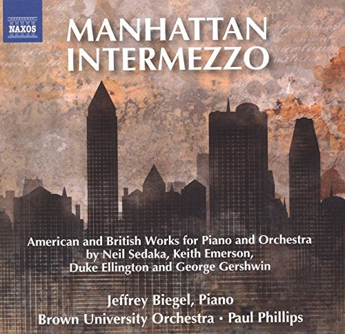 CD cover: "Manhattan Intermezzo" with a silhouetted city skyline.