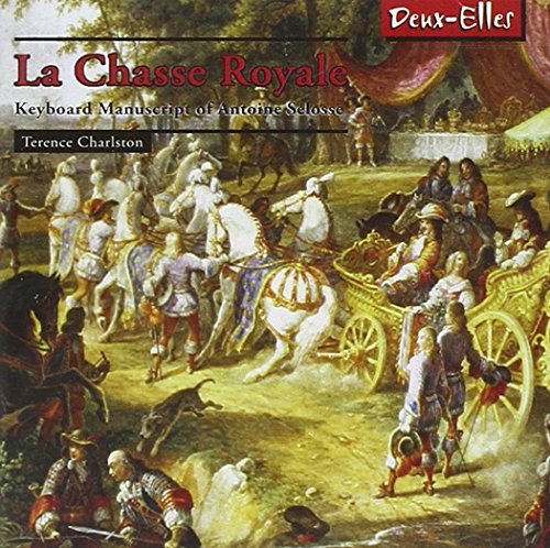 "CD cover art: 18th-century royal hunting scene with horse-drawn carriages and nobility."