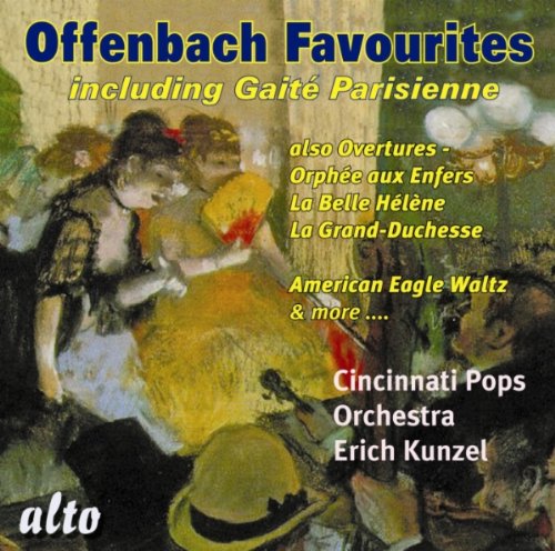 CD cover for Offenbach’s “Gaite Parisienne” featuring 19th-century Parisian scene.