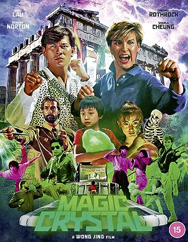 Movie poster for Magic Crystal featuring an ensemble cast against a background of ruins.